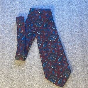 Christian Dior Men's Floral Pattern Tie Made in USA